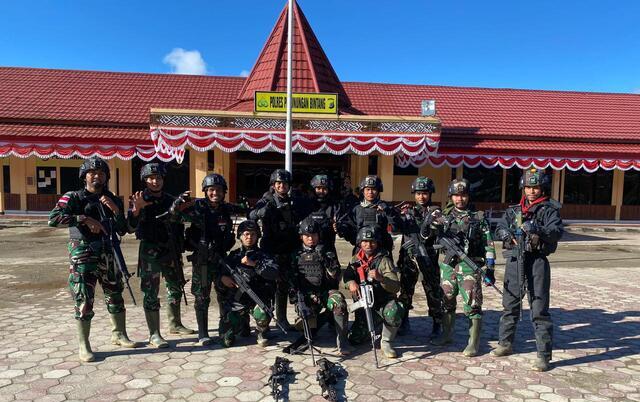 Penyerbuan Teroris, Satgas Yonif 310/KK, Tim Gabungan, Pegunungan Bintang, Papua