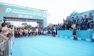 Ribuan Peserta Meriahkan Pangandaran Run 2026, Pangdam III/Siliwangi Hadir di Tengah Masyarakat